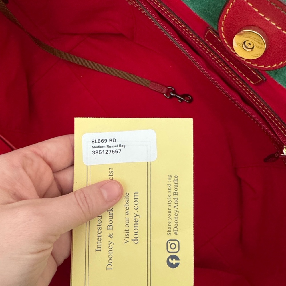 Dooney and Bourke Medium Russel in Red - Picture 8 of 11